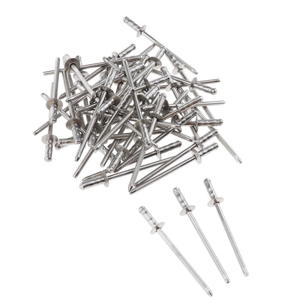 Kit Surtido De Remaches de material acero Inoxidable Remaches Ciegos 3mm-6.4mm 10Pcs / 50pcs 50pcs 3mm dia