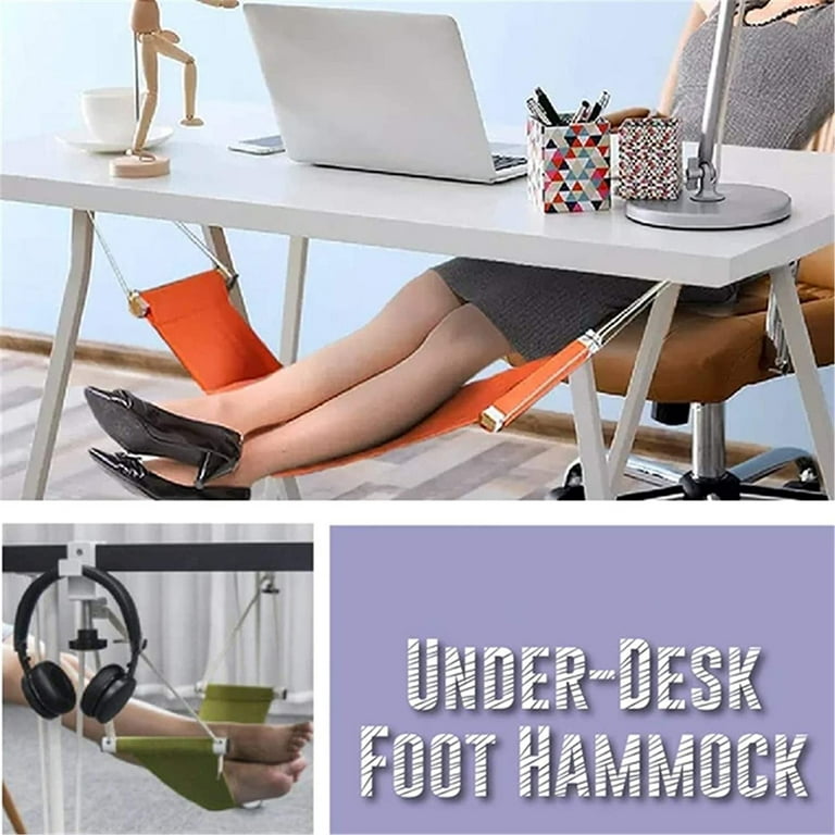 Free Ship Adjustable Desk Foot Hammock Office Feet Leg Rest Hammock