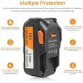 thumbnail image 2 of 8.0AH For Ridgid R840087 Hyper Lithium Battery Rigid 18 Volt R840085 Power Tool, 2 of 7