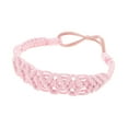 thumbnail image 4 of Unique Bargains 1 Pc Hand-woven Argyle Headbands for Women Pink, 4 of 5