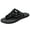 Black, variant on Mens Falt Sandals Open Toe T-Strap Flip FLops Comfortable Strappy Casual Slides Shoes