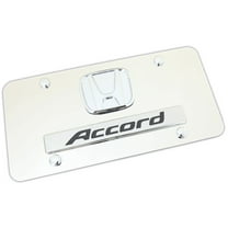 Honda Accord Dual Logo License Plate (Chrome)