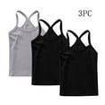 thumbnail image 3 of hengsof Kids Girls' Cotton Camisole Tank Top Undershirt (Multipack), 3 of 7