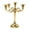 Gold, variant on BIMZUC 5‑Arm Iron Candle Holder – Retro Silver Decorative Stand for Home, Church, or Party Centerpiece