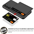 thumbnail image 2 of for Samsung Galaxy S23 Plus Case with Card Holder Heavy Duty Dual Layer Shockproof S23+ Plus Wallet Case Hidden Card Slot Slim Phone Case for Samsung S23 Plus for Women Men (Black), 2 of 14