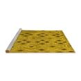 thumbnail image 2 of Ahgly Company Machine Washable Indoor Round Southwestern Yellow Country Area Rugs, 6' Round, 2 of 4