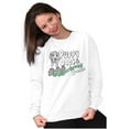 thumbnail image 4 of Christmas Puppy Gingerbread Cookie Women Plus Size Crewneck Sweatshirt Brisco Brands 2X, 4 of 5