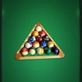 thumbnail image 1 of Wood Billiard Triangle Ball Rack, Pool Table Pool Cue Supplies, Snooker Pool Triangle Rack Table Pool Ball Rack for 8 Balls, Outdoor, Billiard Room, 1 of 10