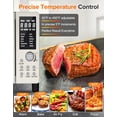 thumbnail image 4 of Nuwave Bravo Pro Smart Air Fryer Combo de horno tostador, encimera de horno de convección Airfryer, funciones 12 en 1 con tecnología más rápida y uniforme, 1800W, 50-450°F, sin PFAS, 21QT, crema de va, 4 of 5