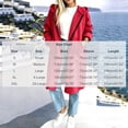 thumbnail image 3 of FAVIPT Oversized Long Sweatshirt for Women Zip Up Long Sleeve Pockets Hooded Jackets Casual Loose Fall Winter Fashion Trench Coats Red,L, 3 of 6