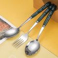 thumbnail image 1 of Paokuoon Stainless Steel Tableware Stainless Steel Dinner Tableware Rust Proof Silver Spoon Mirror Polished Dishwasher Safe Fork, 1 of 7