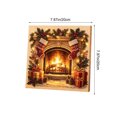 thumbnail image 3 of Cififendec Christmas Pearl Beaded Art Painting Kit, 7.89", Premium Christmas Winter Scene Framed Canvas for Sideboard Tabletop Presenting, 3 of 6