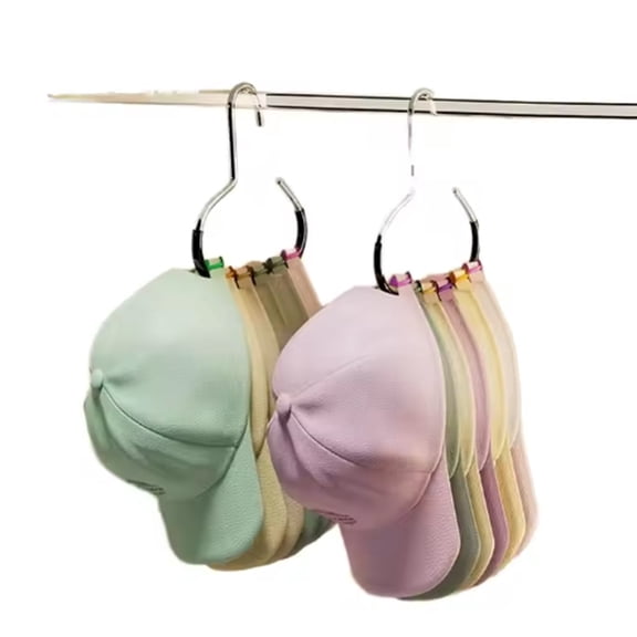 4 Pack Stainless Steel Hat Hangers for Closet, Baseball Cap Organizer Rack and Holder, TIKA