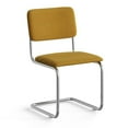 thumbnail image 2 of Pemberly Row Contemporary Velvet Side Chair (Set Of 2) in Gold, 2 of 6