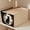 B, variant on Roiihwy Moving Bags Storage Bins with Zipper and Reinforced Handle, Sturdy Storage Bags Containers, Portable Cube Storage Organizer for Clothes, Hat, Books(19x10x8in)