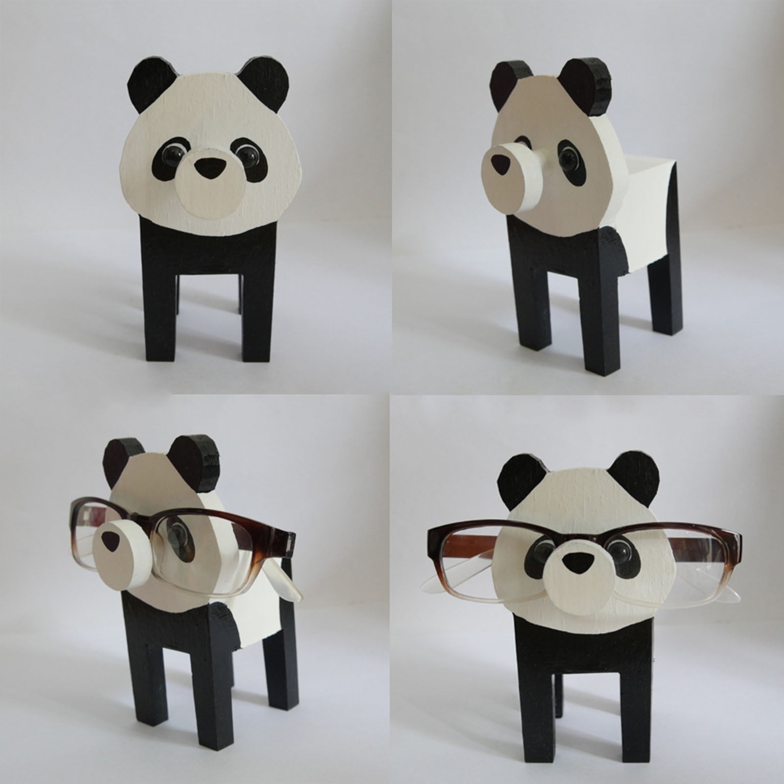 CUTE GLASSES HOLDER Stand Unique Inverted Panda Eyeglass Display