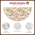 thumbnail image 4 of KLL Tropical Pink Flamingo Pineapple Christmas Tree Skirt 36" ,Party Decorations Farmhouse for Christmas Decorations Holiday Party, 4 of 6