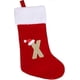 thumbnail image 1 of VEYLIN 20 Inch Christmas Stockings with Letters, Plush Christmas Stockings Large Embroidered Stockings Christmas Stockings for Kids/Adult Red Letter(X, 1 of 5