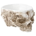 thumbnail image 3 of Soporte para flores, innovador cráneo de resina con forma de calavera, macetero con forma de cráneo, impulsado por el rendimiento, 3 of 8