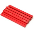 thumbnail image 2 of Tebru 10Pcs Carpenter Pencils Builders 170mm Oval Red Woodworking Marking Tool HOT, 2 of 8