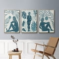 thumbnail image 5 of Moon Gazer I - Framed Premium Gallery Wrapped Canvas L Frame 3 Piece Set - Ready to Hang, 5 of 9
