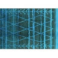 thumbnail image 1 of Ahgly Company Indoor Rectangle Oriental Turquoise Blue Industrial Area Rugs, 4' x 6', 1 of 4