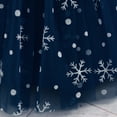 thumbnail image 6 of MSemis Infant Baby Girl Snowflake Christmas Princess Dress Xmas Party Formal Dresses Pageant Bowknot Dark Blue 100, 6 of 7