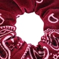 thumbnail image 4 of 5 piezas súper suave cabello Scrunchies elástico zos para el cabello cinta para el cabello grande de cuerda - Borgoña Macarena Hair Scrunchies Hairband Mujeres, 4 of 8