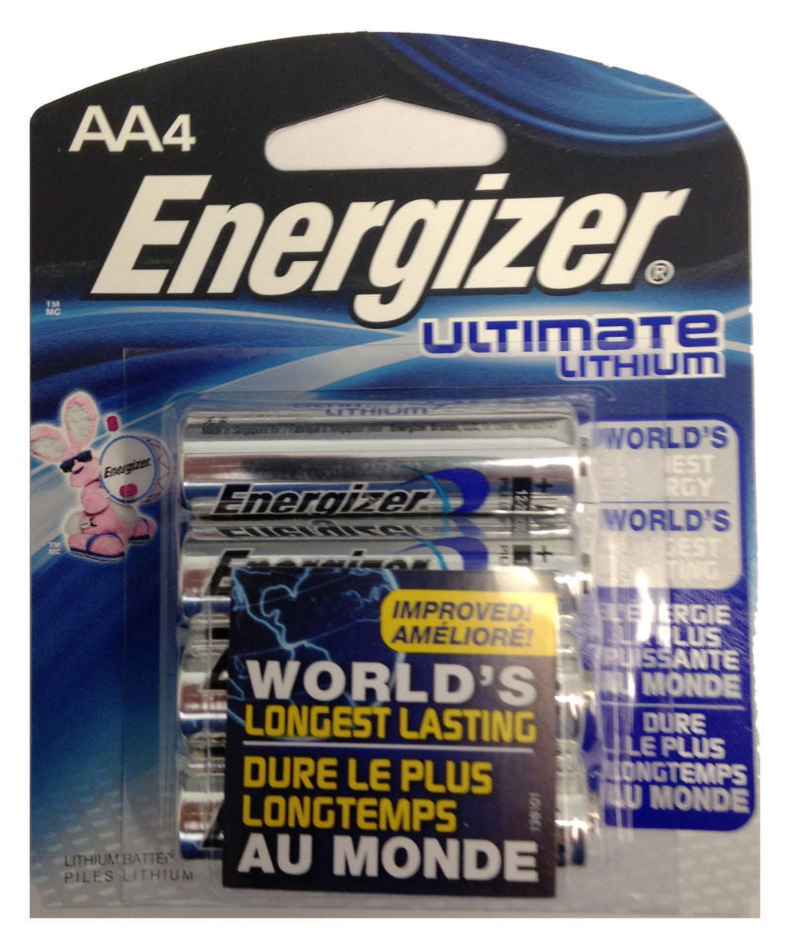 12 x Energizer AA Ultimate Lithium L91BP Batteries (3 x 4 Pk)