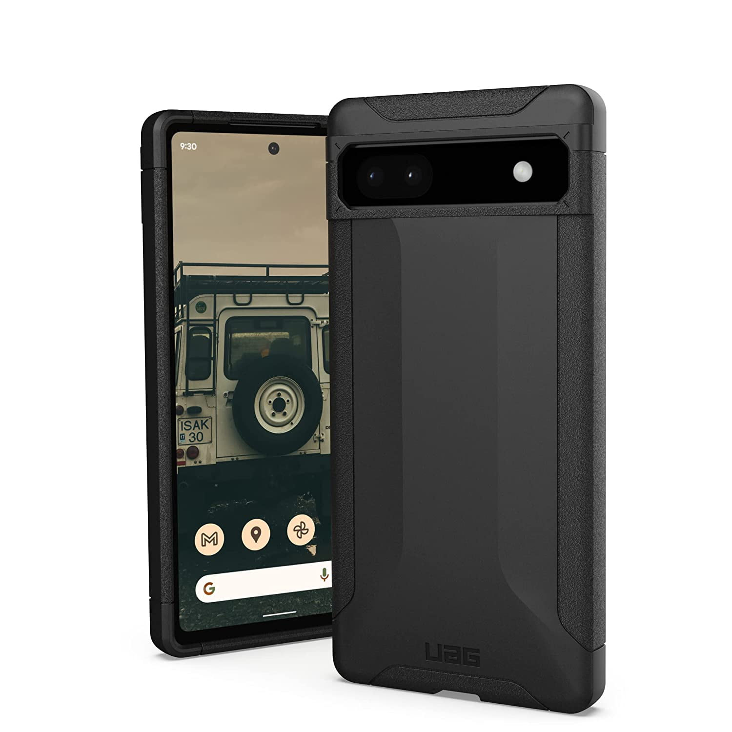 UAG Made for Google Pixel 6a Case Black Scout Rugged Sleek Shockproof