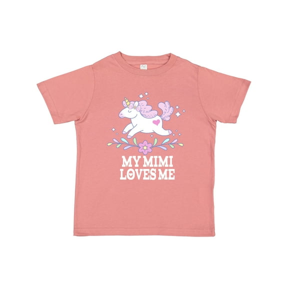 Inktastic My Mimi Loves Me Unicorn Girls Toddler T-Shirt