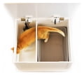 thumbnail image 3 of Designer Pet Products White Catbox Litter Box Enclosure – Modern Large, 3 of 9