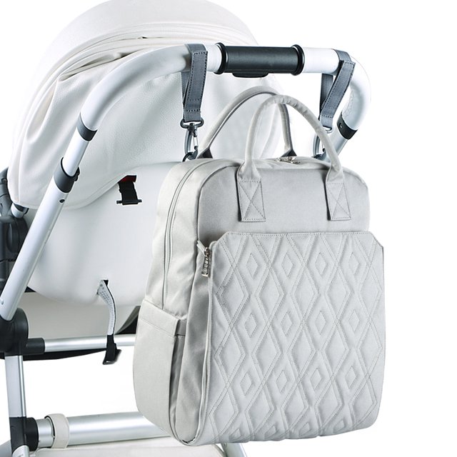 Bolsa de pañales Mochila de gran capacidad multifunción impermeable poliéster ropa de bebé Leyfeng Mochila