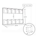 thumbnail image 2 of Ten Pocket Tri-Fold Wall Rack. Clear Acrylic Wall Mount Brochure Holder for Tri-Fold Size Pamphlets, Vertical Alignment, Overall Size: 23.75"W x 15.75"H, 2-Pack, 2 of 2
