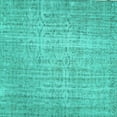 thumbnail image 1 of Ahgly Company Machine Washable Indoor Square Abstract Turquoise Blue Contemporary Area Rugs, 8' Square, 1 of 4
