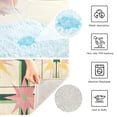 thumbnail image 3 of Yayeee Bath Rug for Bathroom Floor Non Slip Rectangle Fluffy Soft Absorbent Mat, 16"x24", Retro Green Stars, 3 of 7