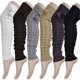 thumbnail image 5 of Calcetines largos hasta la rodilla para mujer, de color liso, cálidos, con forma de masa, de bolas de lana y acrílicos., 5 of 6