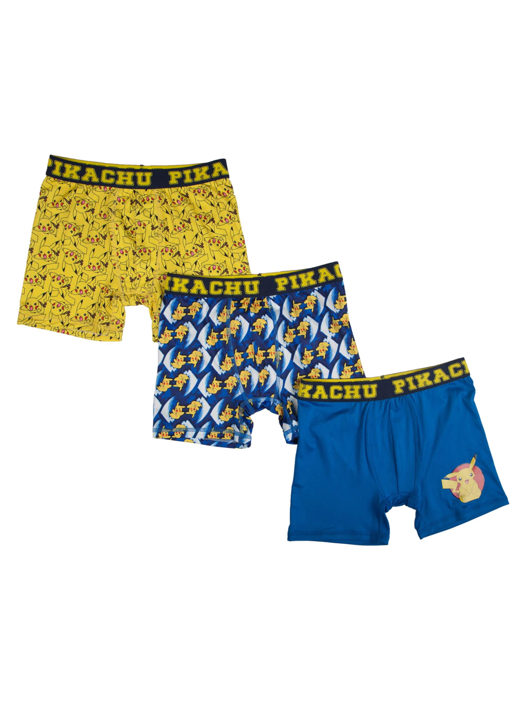 Pokemon Boy's PolyBoxer Briefs, 3 Pack