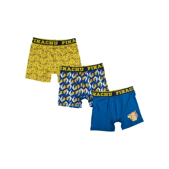 Pokémon, Boys Underwear, 3 Pack PolyBoxer Briefs (Little Boys & Big Boys)