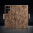 thumbnail image 5 of KONEE Phone Case Compatible with Samsung Galaxy S22 Ultra 5G,Leather Case PU Leather Flip Phone Case with [Card Slot] [Stand Function], Foldable Phone Case for Samsung Galaxy S22 Ultra 5G Case,Brown, 5 of 7