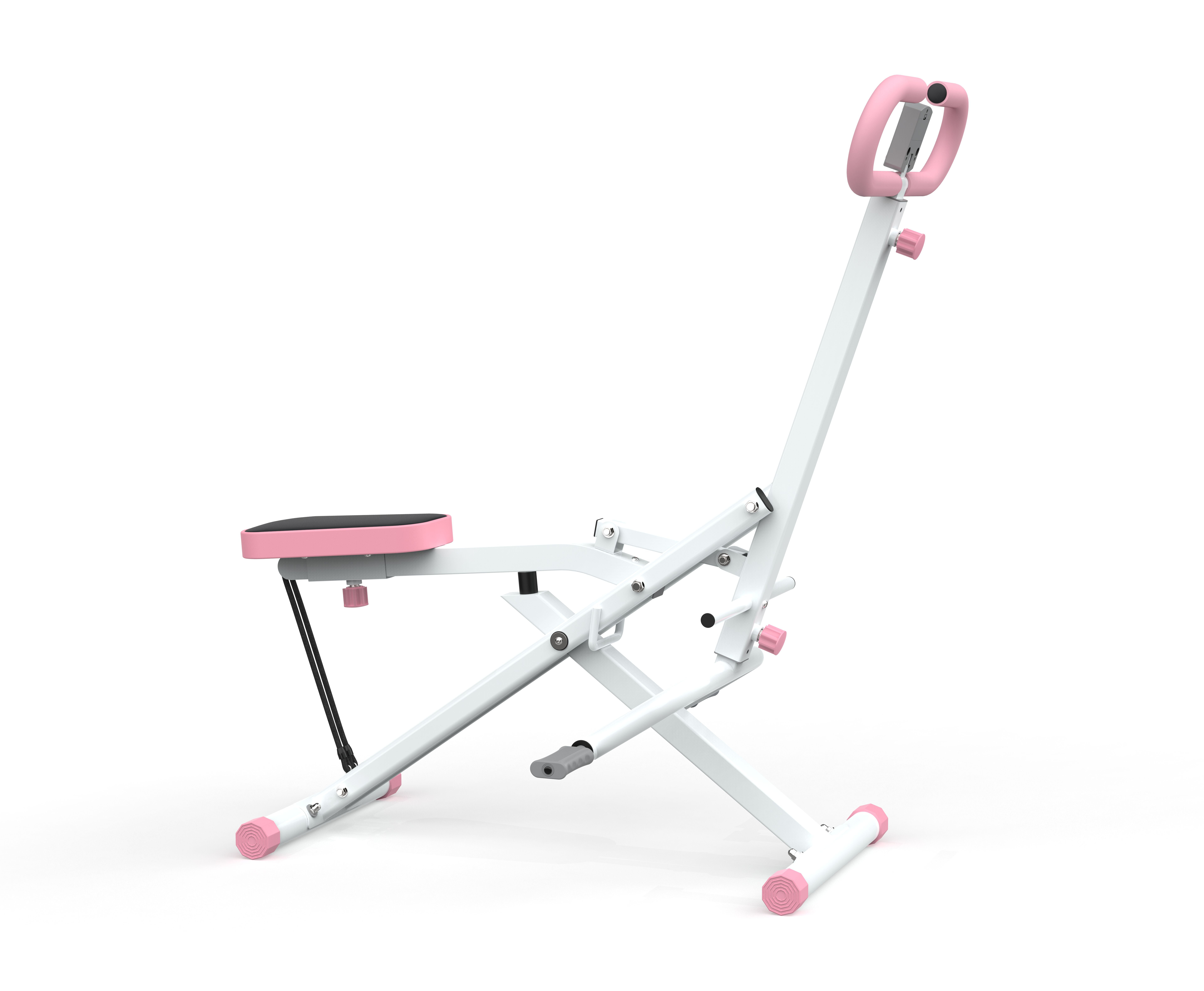 Exercise Equipment Squat Machine for Home, Assist Trainer for Glutes Workout Foldable with Resistance Bands, for Botty Glutes Butt Thighs, Ab Back/Leg Press Hip Thrust for Home Gym Fitness,Home Gym