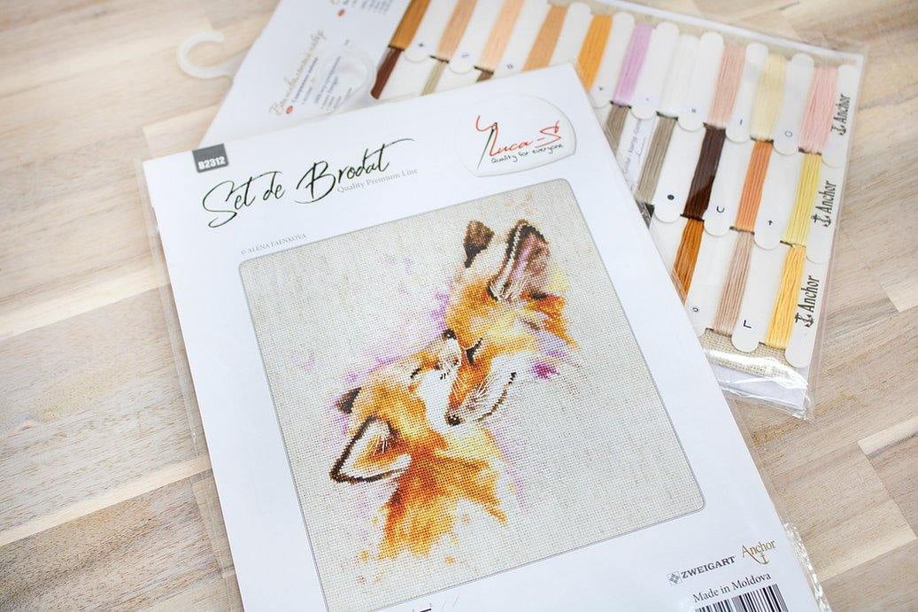 Luca-S The Foxes Counted Cross-Stitch Kit