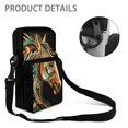 thumbnail image 5 of Chririnla Cross Body Bags Abstract Art Horse, 2 Zippers Crossbody Purse for Travel, Elastic Polyester with Compartments Cell Phone Messenger Bag, 5 of 7