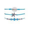 thumbnail image 1 of Sonducket 3 uds. De tobilleras étnicas ajustables estilo bohemio concha de estrella de mar adorno de cristal pulseras de tobillo para mujeres y niñas Ropa, zapatos y accesorios Miscelánea Sonducket AP010272-00, 1 of 6