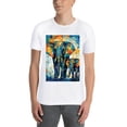 thumbnail image 4 of Basic Oversize Tees For WomenElephant Loose Boyfriend Shirts Casual Blouse round neck, 4 of 5