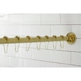 thumbnail image 6 of Kingston Brass KSR607 72 in. Edenscape Adjustable Stainless Steel Shower Curtain Rod with Rings, Brushed Brass, 6 of 15