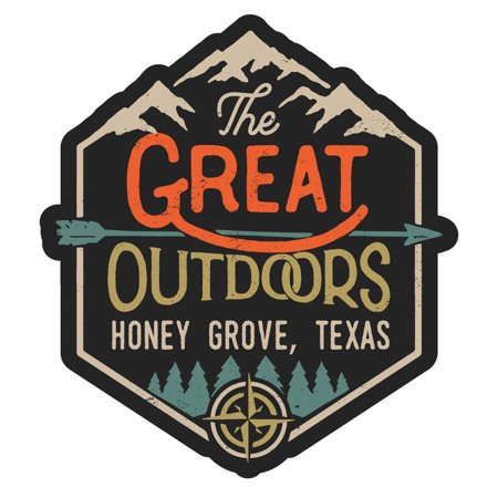 Honey Creek Texas The Great Outdoors Design 4-Inch Vinyl Decal Sticker
