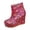 Red, variant on WSBDENLK Women's Colorful Ankle Boots with Side Zipper Plus-Size Comfortable Wedge Heel Ankle Boots