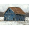 thumbnail image 2 of Harper, Ethan 18x15 Gold Ornate Wood Framed with Double Matting Museum Art Print Titled - Blue Barn II, 2 of 4