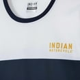 thumbnail image 6 of Indian Motorcycle Men's Striped Sleeve Jersey Tee, White | 2833409, 6 of 11